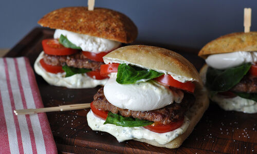 Burrata, Tomato & Basil Burgers | D'Artagnan