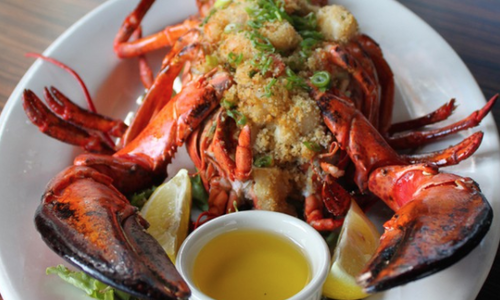 Savory Baked Stuffed Lobster