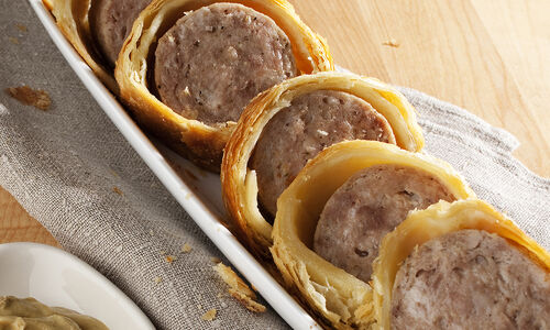 French Garlic Sausage Pigs in a Blanket Recipe | D'Artagnan