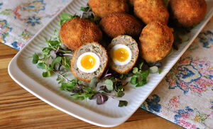 Mini Scotch Quail Eggs Appetizer Recipe | D'Artagnan