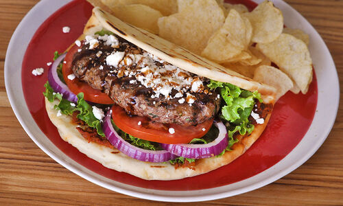 Grilled Greek Style Burger Recipe | D'Artagnan