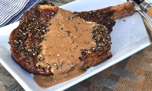 Grilled Ribeye Steak au Poivre Recipe | D'Artagnan
