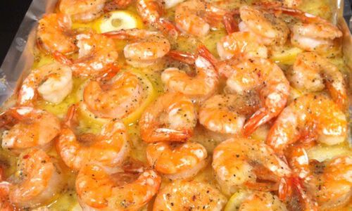 Lemon Baked Butter Shrimp